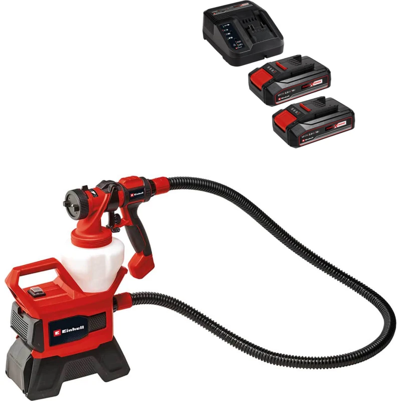 Image of Einhell TE-SY 18/90 Li 18v Cordless Paint Spray System TE-SY 18/90 Li Batteries: 2 x 2.5ah Li-ion
