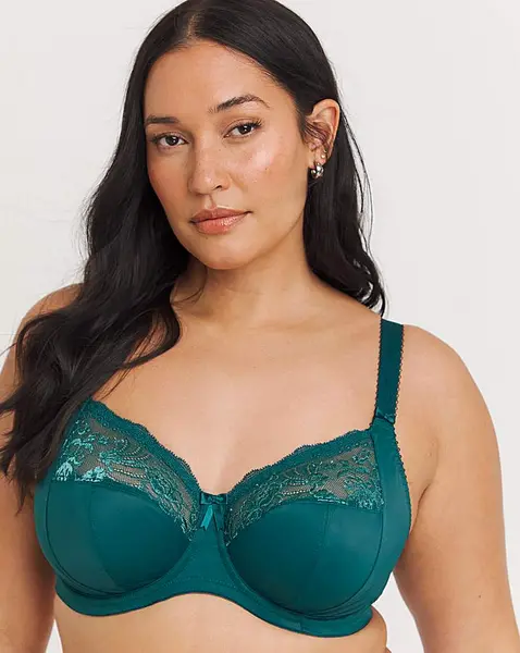 Image of Elomi Elomi Morgan Full Cup Wired Bra DeepTeal Deep Teal Female 40DD QV07051