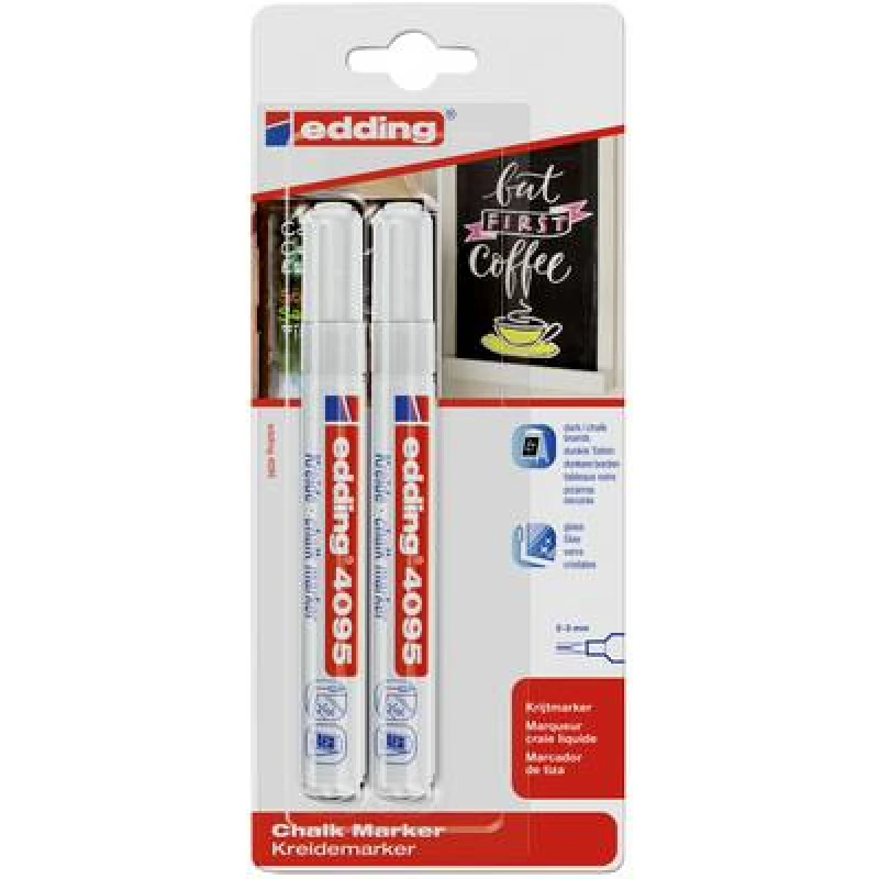 Image of Edding Edding 4095 4-4095-2-1049 Chalk White 4 mm, 15mm 4-4095-2-1049