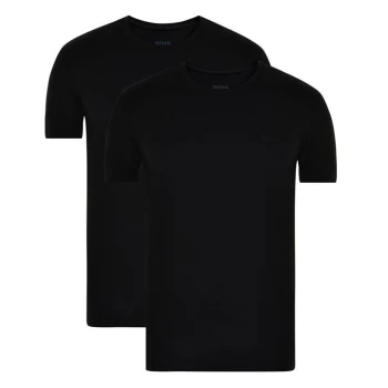 Image of BOSS Two Pack Crew Neck T Shirts - Black