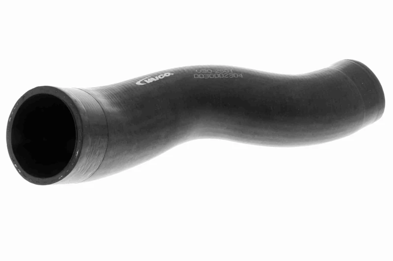 Image of VAICO V30-2501 Turbocharger Hose Rubber with fabric lining, Q+, original equipment manufacturer quality Rubber with fabric lining Charger Intake Hose