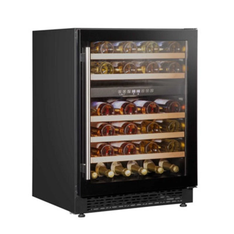 Image of Dellonda Baridi 46 Bottle Wine Cellar Fridge With Digital Touch Screen Controls, Black