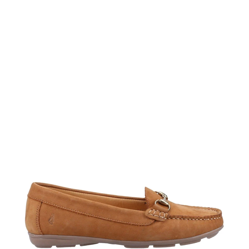 Image of Hush Puppies Womens Molly Leather Slip On Loafers Shoes - UK 5 Brown female GDE2406TAN5