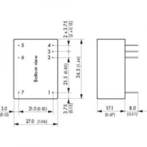 Image of ACDC PSU print TracoPower TMLM 04103 3.3 Vdc 1.2 A