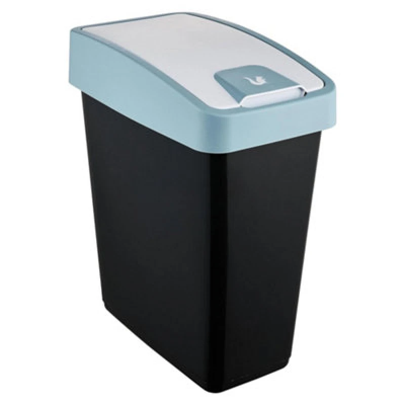 Image of Keeeper Premium Waste Bin with Flip Lid 25 Litre Blue