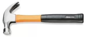 image of Beta Tools 1375A Round Face Claw Hammer 450g Plastic Shaft 013750016