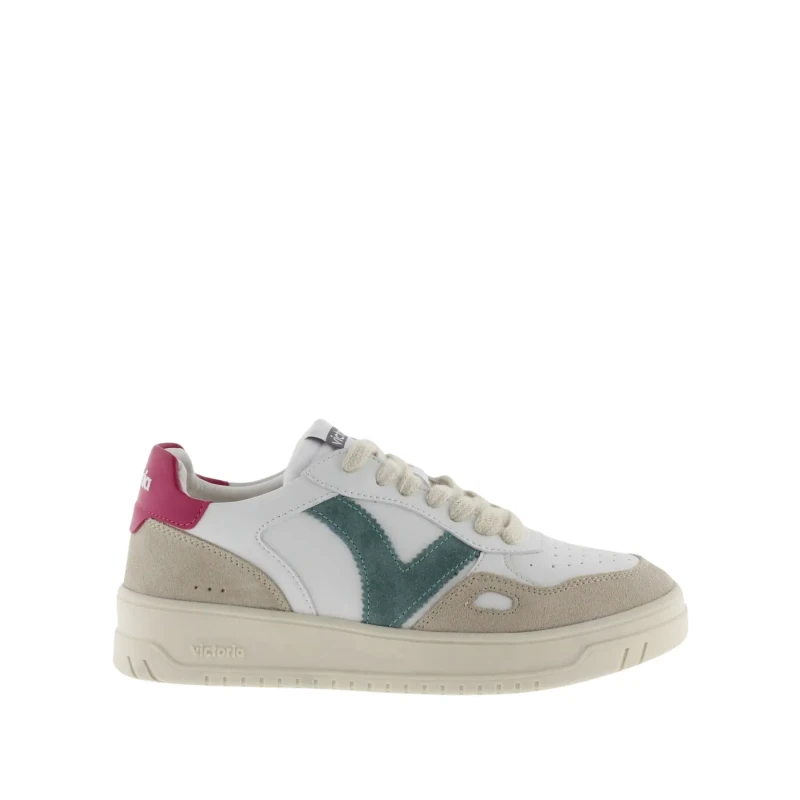 Image of Victoria Leather effect and split leather sneakers Victoria Seul Blanc Unisex 38 1257101-43