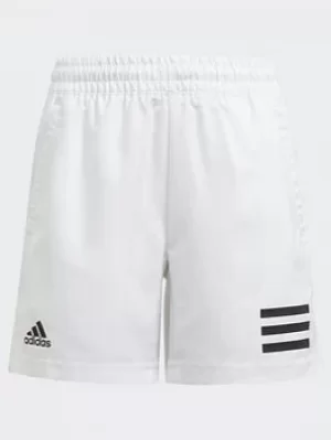 Image of adidas Club Tennis 3-stripes Shorts, White/Black, Size 5-6 Years