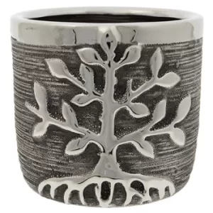 image of Tree of Life Planter Gunmetal Small