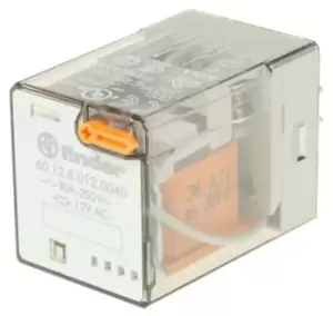 Image of Finder 60.12.8.012.0040 Relay, Dpdt, 250Vac, 10A