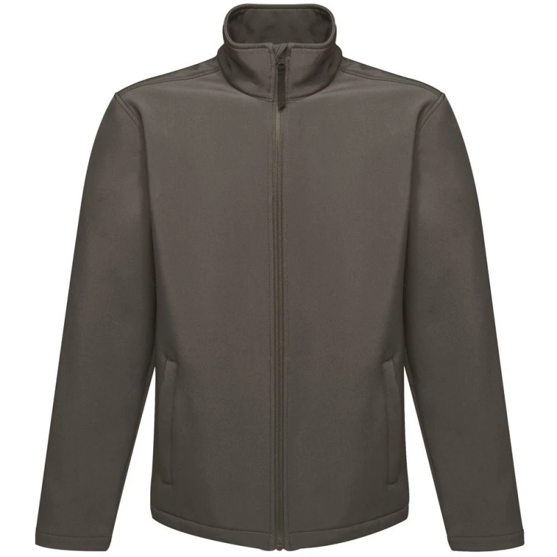 Image of Regatta Professional Mens Reid Softshell Wind Resistant Water Repellent Jacket in Dark Grey Size: Small Dark Grey Male S