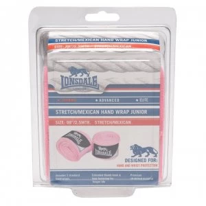 image of Lonsdale Stretch Mexican Hand Wrap Juniors - Pink