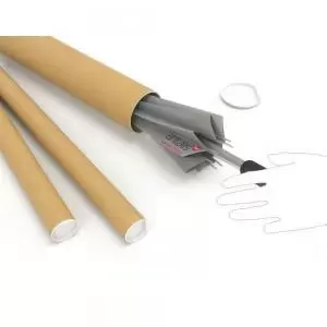 Image of Postal Tube 450x50x1.5mm Brown Kraft Pack of 25 PT-050-15-0450 MA14587