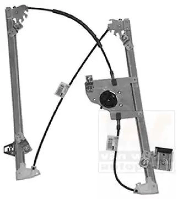 Image of VAN WEZEL 0928261 Window regulator Left Front, Operating Mode: Electric, without electric motor Window Winder (1561)