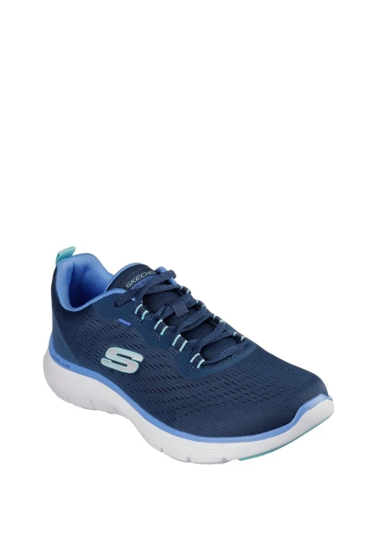 Image of Skechers Womens Flex Appeal 5.0 Trainer in Navy Size: 5 Navy Female 5