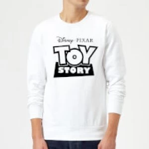 Toy Story Logo Outline Sweatshirt - White - XL