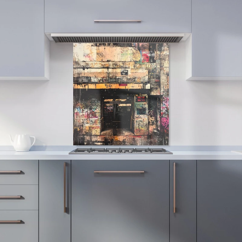 Image of Designer Kitchen Splashbacks Jasper Reed: 00035 Kitchen Splashback Size: 600mm x 750mm Multicolor Unisex 600mm x 750mm