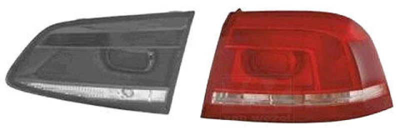 Image of VAN WEZEL 5740936 Rear light Outer section, without bulb holder, Right Combination Rearlight (391)