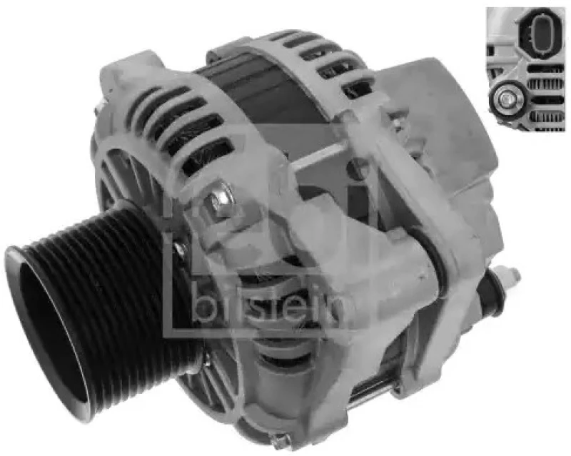 Image of FEBI BILSTEIN 48959 Generator Alternator Charging Current: 90A, Voltage: 24V Alternator (4)