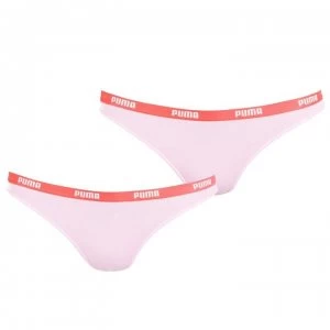 image of Puma 2 Pack Iconic Briefs - Pink Multi