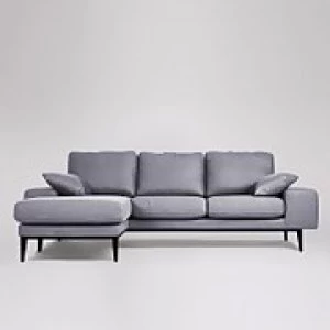 image of Swoon Tulum Smart Wool Corner Sofa - Left Hand Side - Corner Sofa - Anthracite