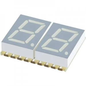 Image of Seven segment display Yellow 10.16mm 1.95 V No. of digits 2