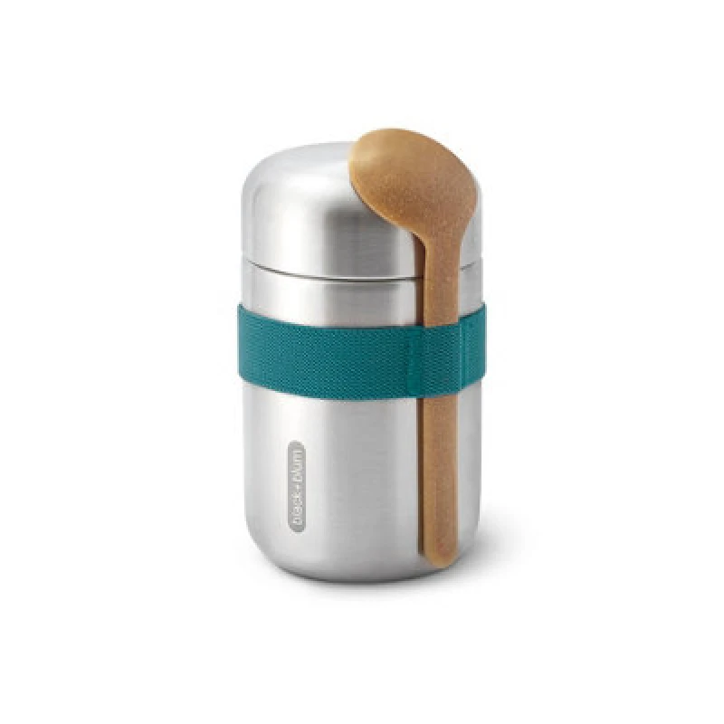 Image of Black + Blum Food Flask 400ml - Ocean Silver unisex