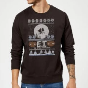 image of E.T. the Extra-Terrestrial Christmas Sweatshirt - Black