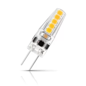 Image of Crompton G4 Capsule LED Light Bulb 2W (10W Eqv) Warm White AC/DC Clear