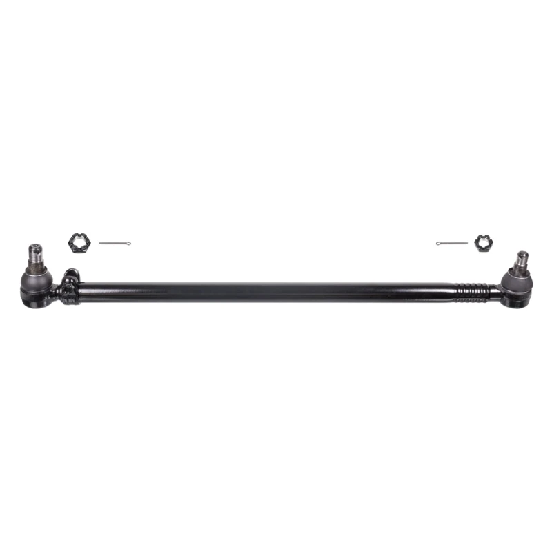 Image of FEBI BILSTEIN 35179 Centre Rod Assembly Front Axle, with castellated nut and split pins, OE Turbo NEW Centre Rod Assembly (285)