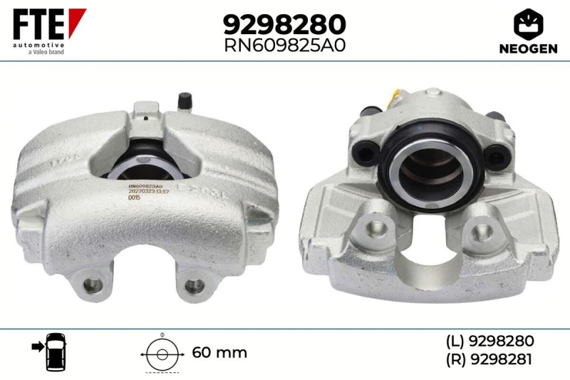 Image of Brake caliper FTE 9298280