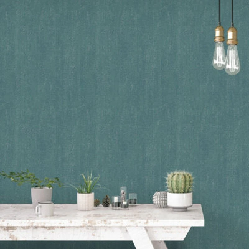 Image of Galerie Ambiance Turquoise Tip Texture Embossed Wallpaper