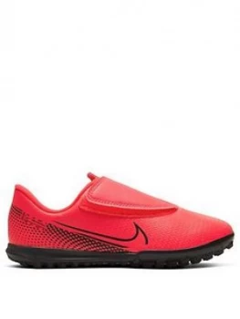 Image of Nike Junior Mercurial Vapor 12 Club Astro Turf Football Boots - Red/Black, Size 13