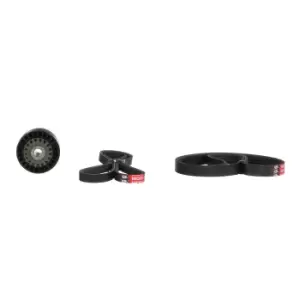 Image of GATES V-ribbed belt set RENAULT,DACIA,PROTON K033PK753 Serpentine belt kit,Auxiliary belt kit,Poly V-belt kit,V-ribbed belt kit