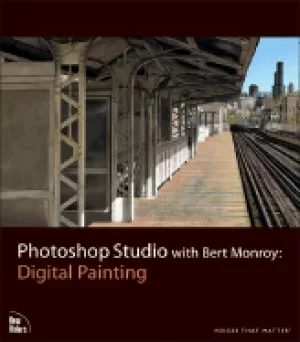 Image of photoshop studio with bert monroy digital painting