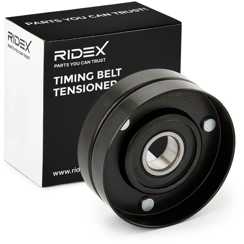 Image of RIDEX 312D0014 Idler Pulley without holder Metal Deflection/Guide Pulley,v-ribbed belt (312)