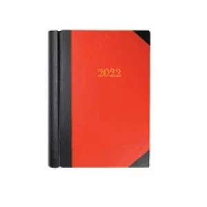 image of Collins A4 Desk Diary 2 Page Per Day Black/Red 2022 42