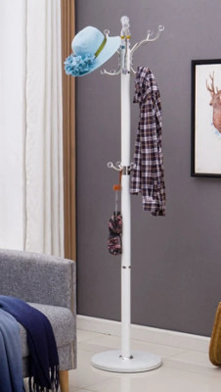 Image of Modernique Modernique Metallo Metal and transparent Tube 185cm High Coat Rack with Heavy Sturdy 38cm Base. in White White One Size Unisex 4673802624