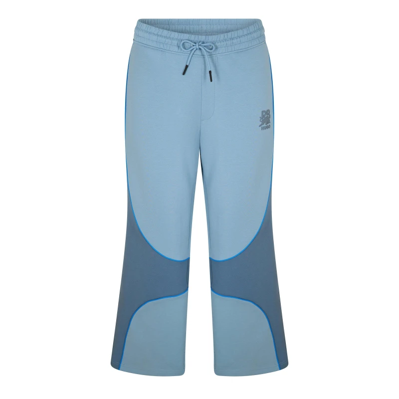 Image of Boss Mens Dinodie Rb Closed Hem Woven Tracksuit Joggers Medium Blue male XS