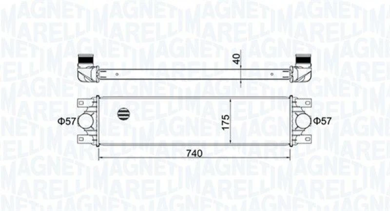 Image of MAGNETI MARELLI Intercooler MAGNETI MARELLI 351319204790