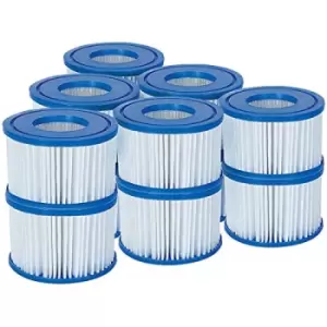 image of 12 Pack Bestway 58323 Lay-Z-Spa Filter Cartridge, Size VI 10.6cm x 8cm