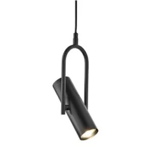 Image of Searchlight Telescope - 1 Light Ceiling Pendant Matt Black, GU10