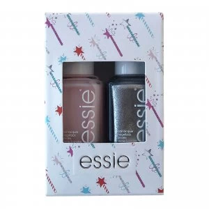 Image of essie Fairy Chic Shimmer Nail Polish Duo Kit 2 x 13.5ml