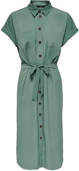 Image of Only Onlhannover S/S Shirt Dress Medium-length dress mint