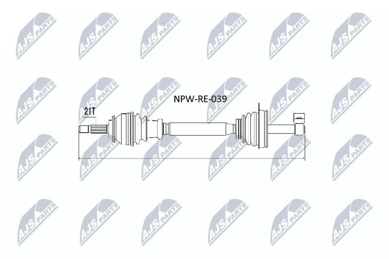 Image of NTY Drive shaft NTY NPW-RE-039