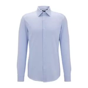 Image of Boss Hank Dot Shirt - Blue