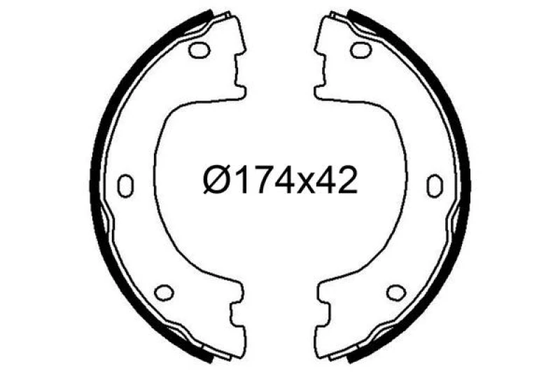 Image of VALEO Brake Shoe Set VALEO 564258