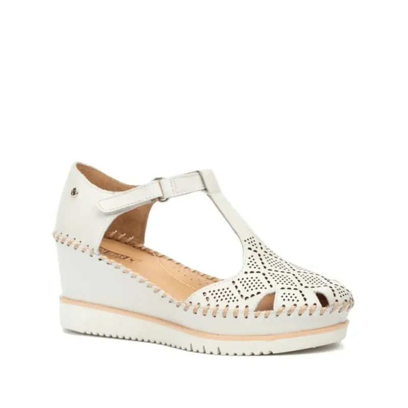 Image of Pikolinos Aguadulce W3Z-1991 Leather Womens Comfort Sandals - Nata - Size:UK 6-6.5