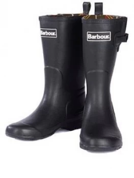 Image of Barbour Kids Simonside Adjustable Wellington Boots - Black, Size 1 Older