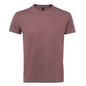 image of SOLS Mens Imperial Heavyweight Short Sleeve T-Shirt (M) (Ancient Pink)